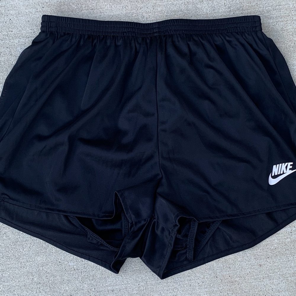 Nike Running Shorts Black Polyester built in liner elastic waist running short
